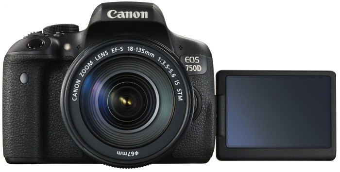 Canon EOS 750D displej